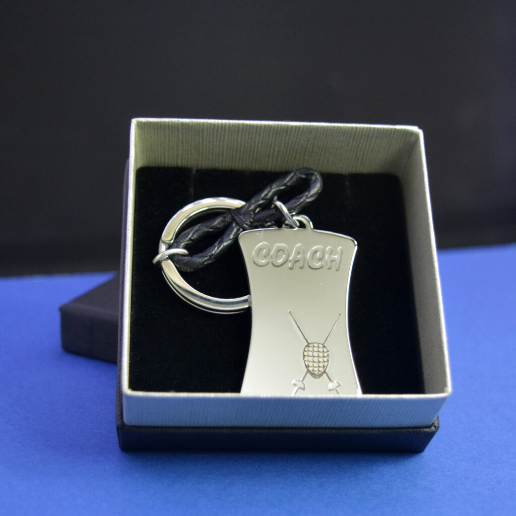 Stainless steel Fencing Keychain FEN07 Winners Jewerly